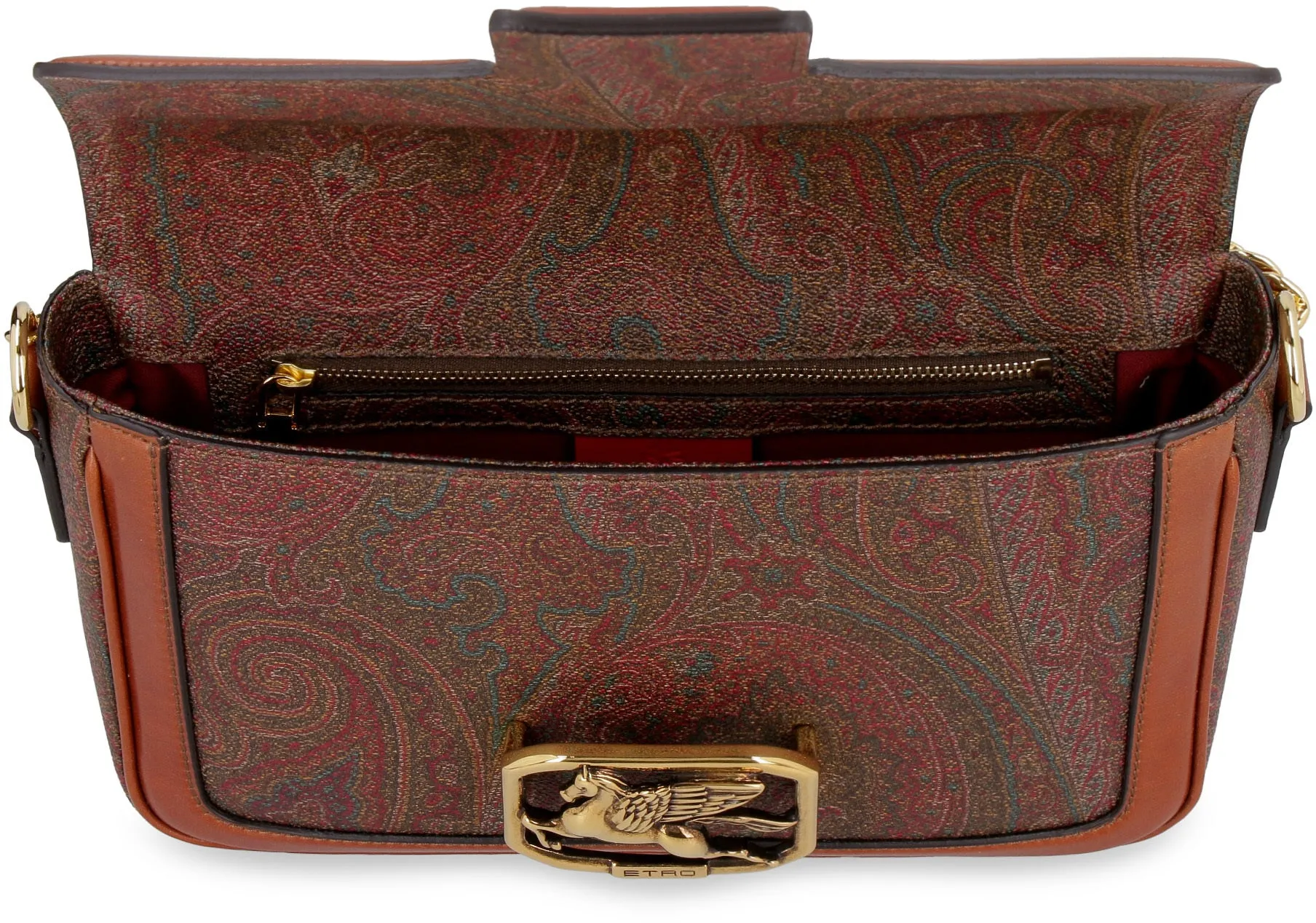 Etro Pegaso Plaque Paisley Shoulder Bag