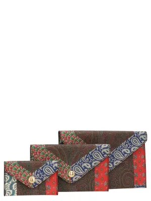Etro Set of Three Paisley Print Clutch Bag