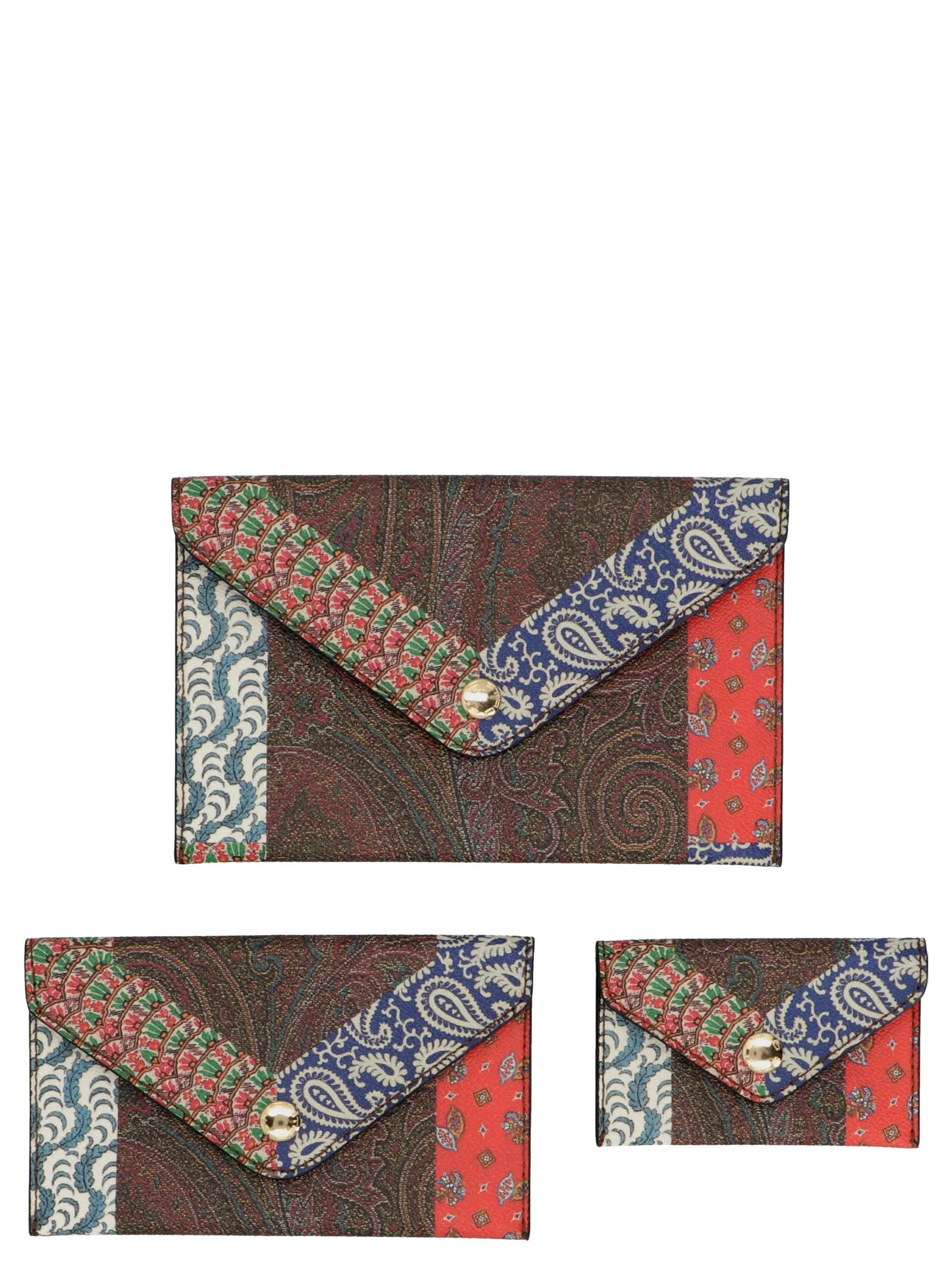 Etro Set of Three Paisley Print Clutch Bag