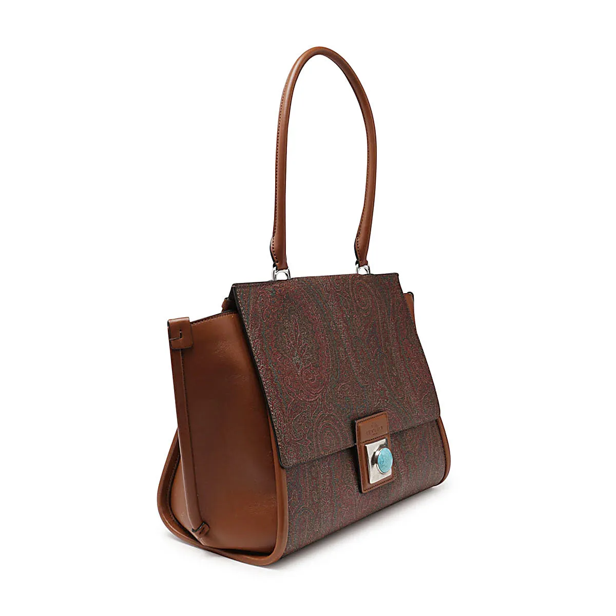 Etro Stone Embellished Printed Tote Bag