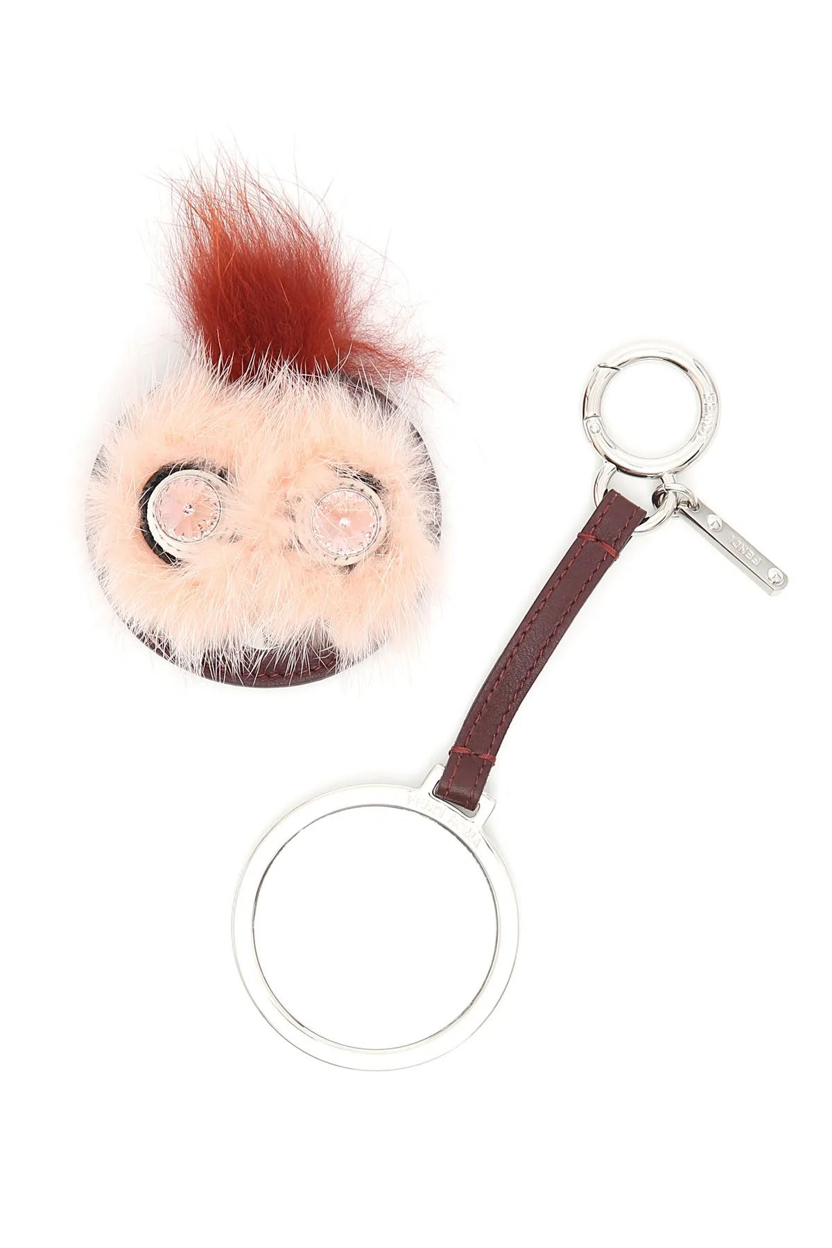 Fendi Round Eyes Mirror Keyring