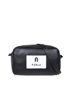 Furla Iris Logo Patch Zip-Up Crossbody Bag