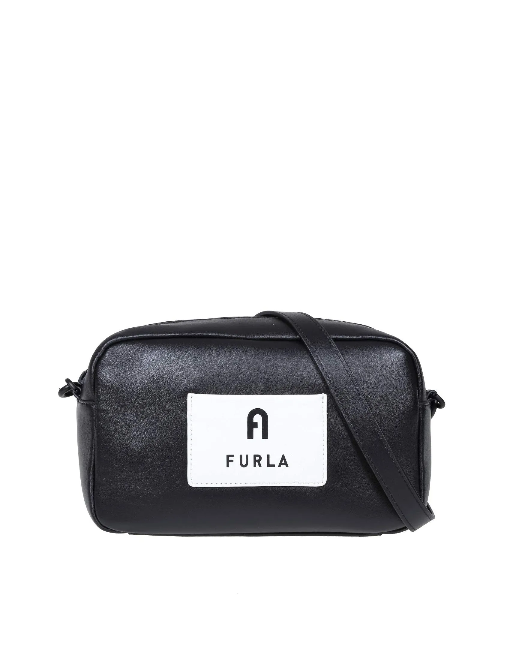 Furla Iris Logo Patch Zip-Up Crossbody Bag