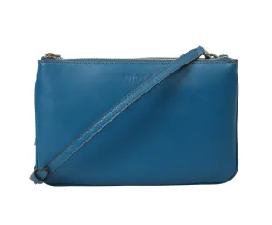 Furla Logo Debossed Top Zip Crossbody Bag