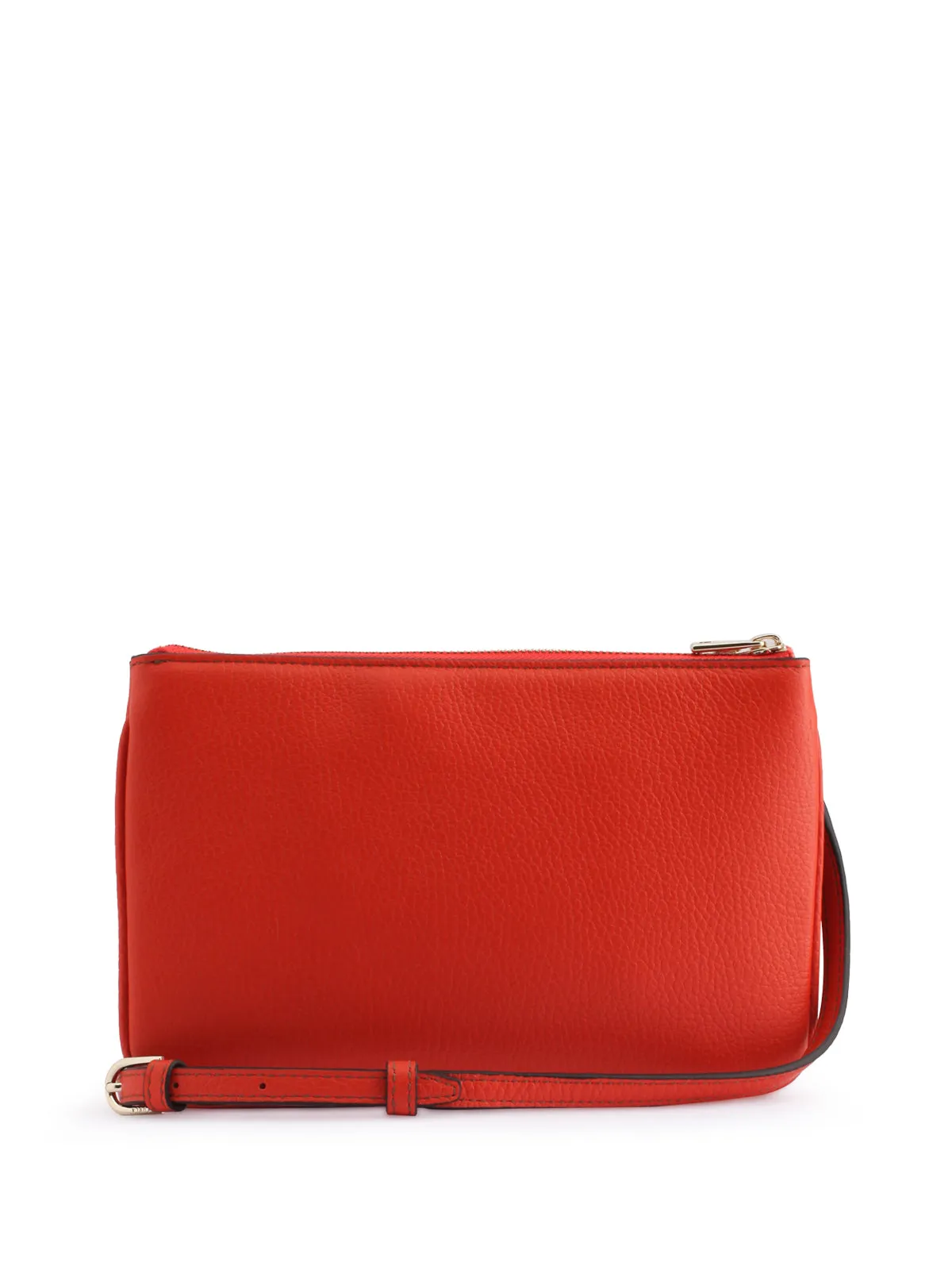 Furla Logo Debossed Top Zip Crossbody Bag