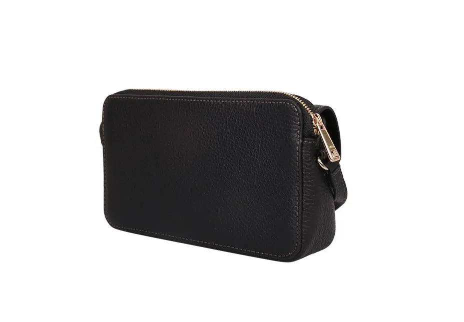 Furla Logo Plaque Foldover Top Satchel Bag