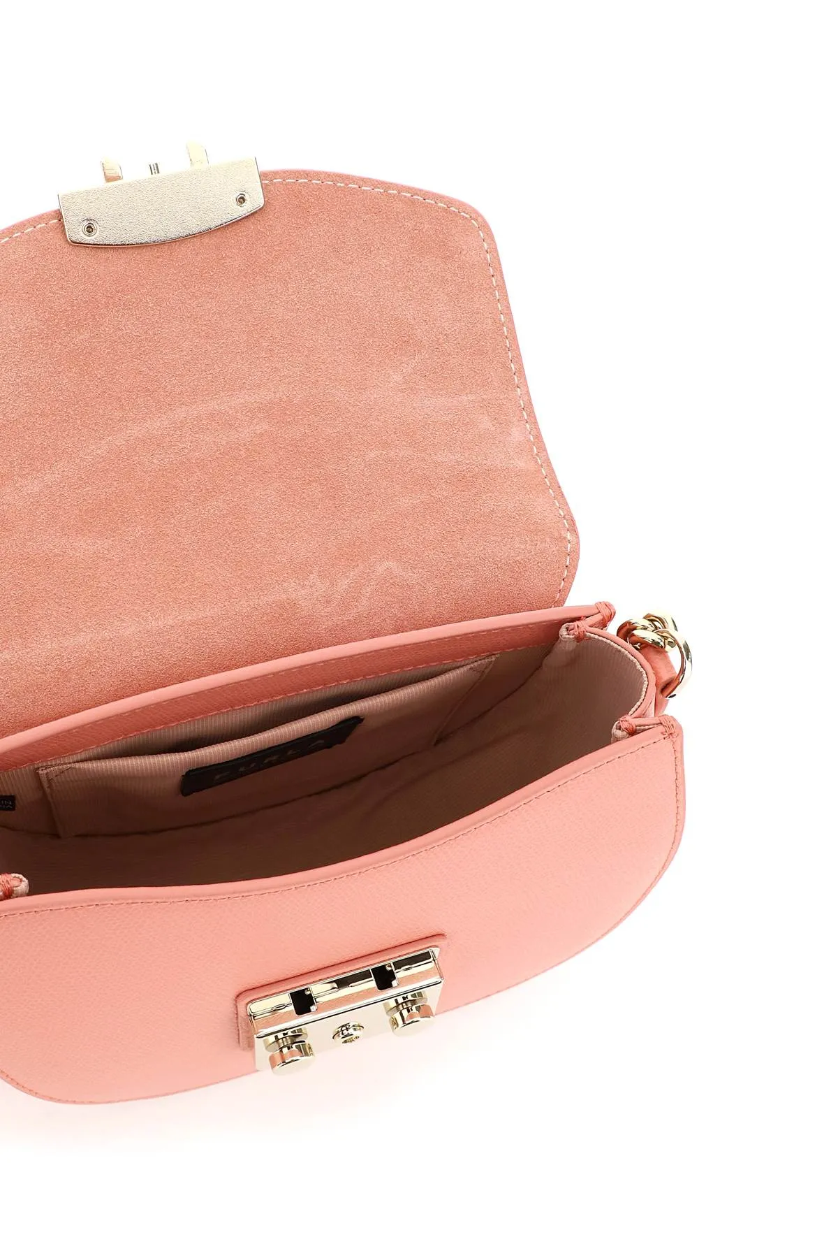 Furla Metropolis Logo Engraved Mini Crossbody Bag