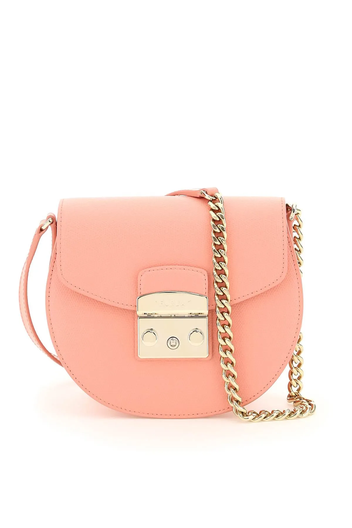 Furla Metropolis Logo Engraved Mini Crossbody Bag