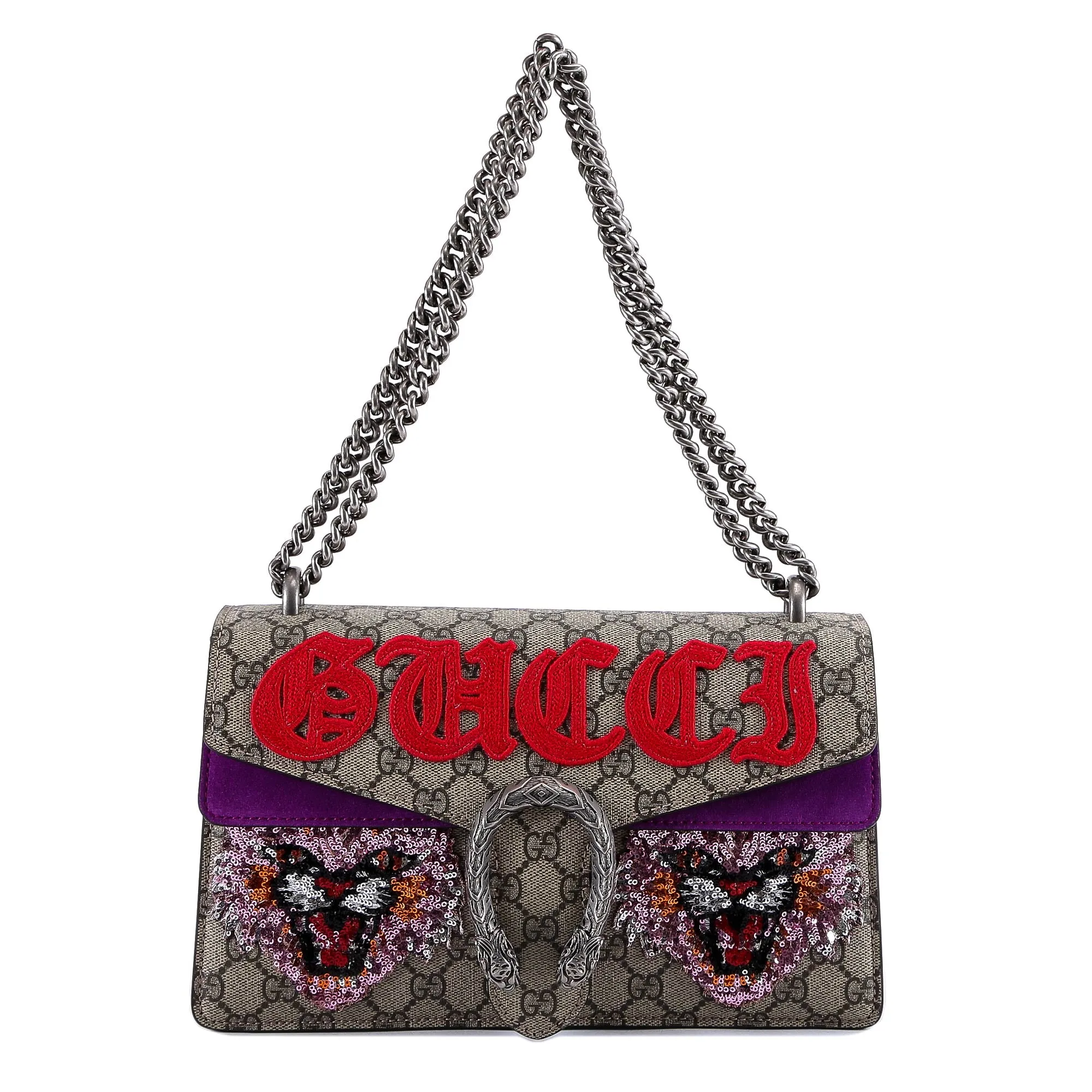 Gucci Dionysus GG Supreme Chain Strap Shoulder Bag