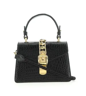 Gucci Logo Detailed Chain-Link Crossbody Bag