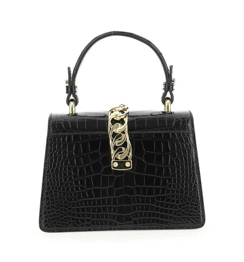 Gucci Logo Detailed Chain-Link Crossbody Bag