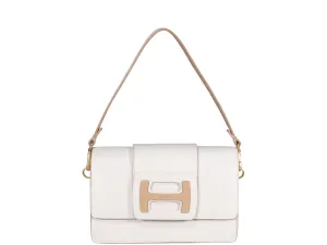 Hogan H-Bag Foldover Logo Detailed Crossbody Bag