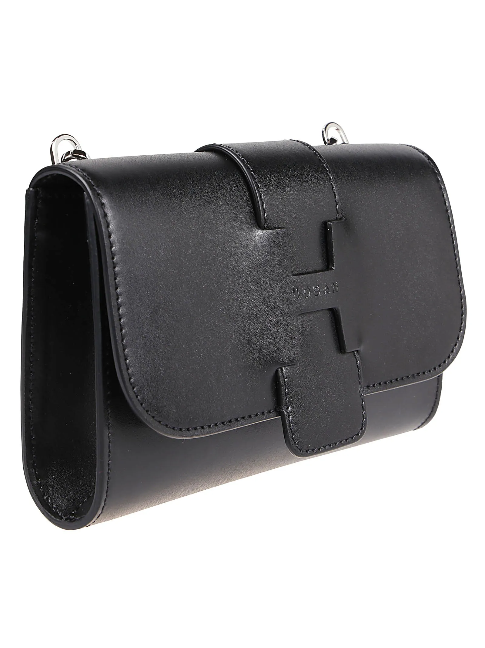 Hogan Logo Stamped Chained Small Crossbody Bag