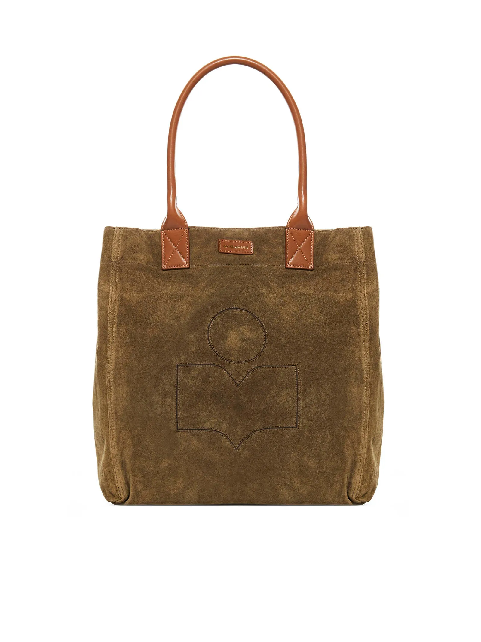 Isabel Marant Logo Patch Velvet Tote Bag