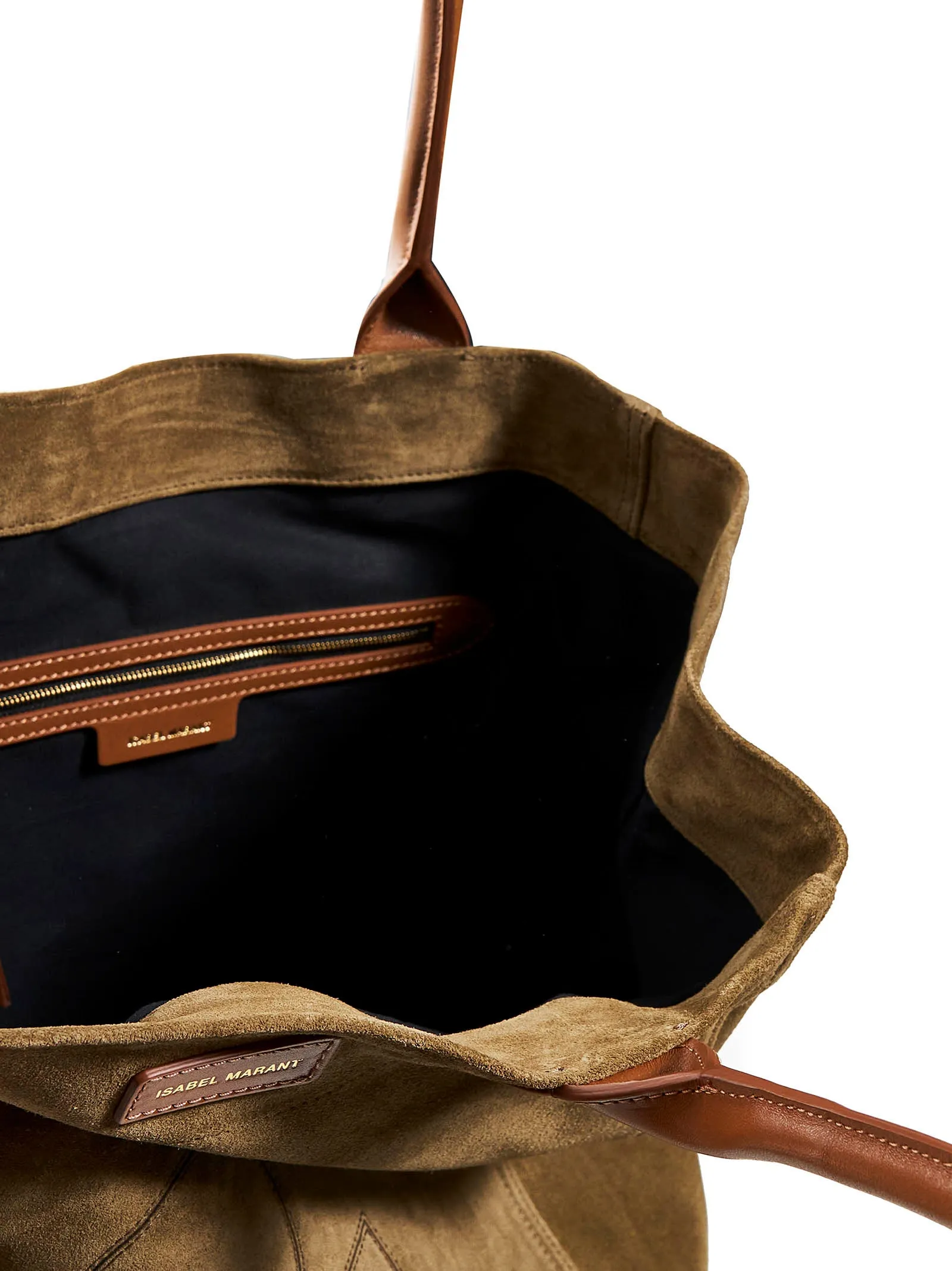 Isabel Marant Logo Patch Velvet Tote Bag