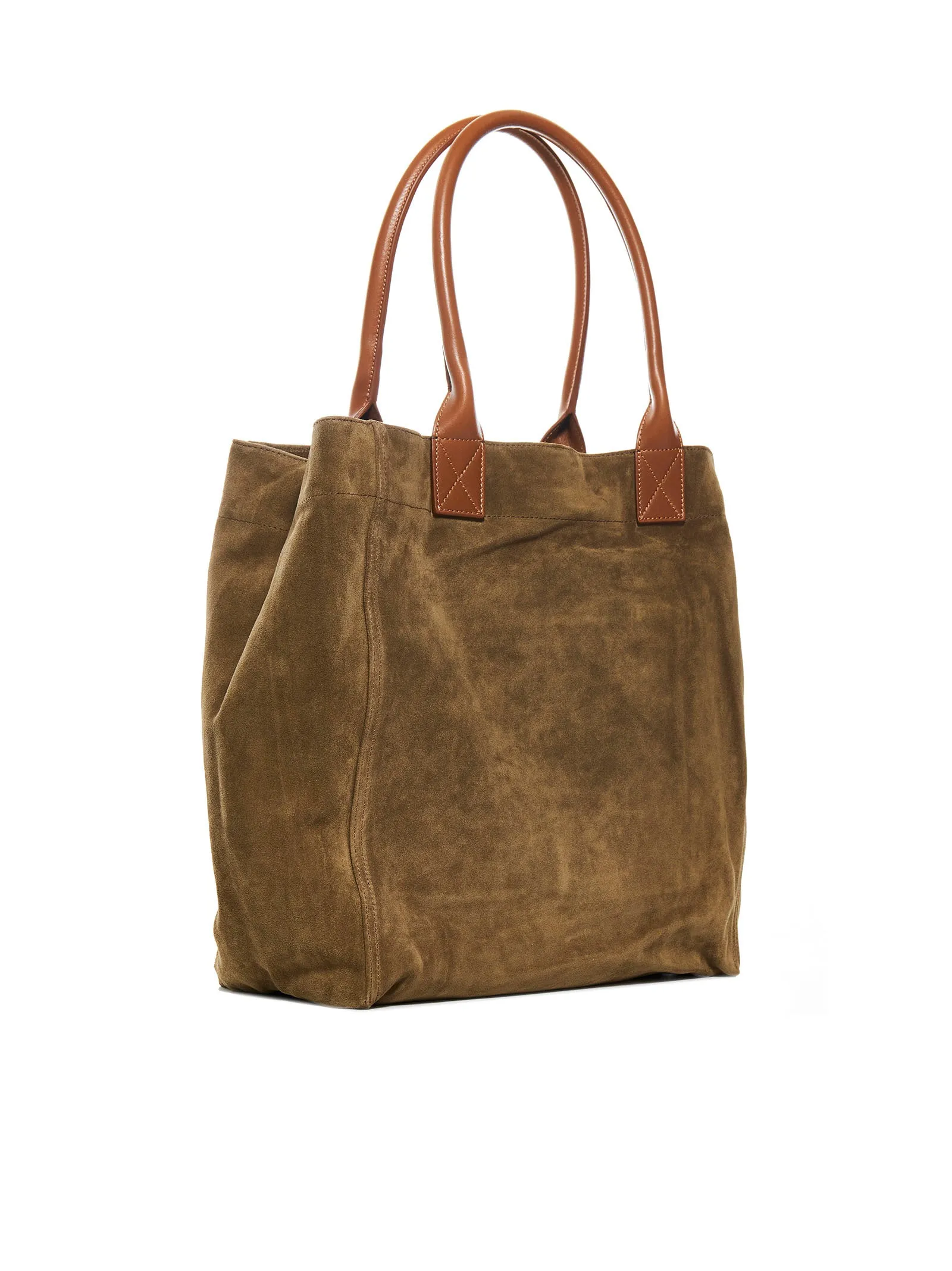 Isabel Marant Logo Patch Velvet Tote Bag