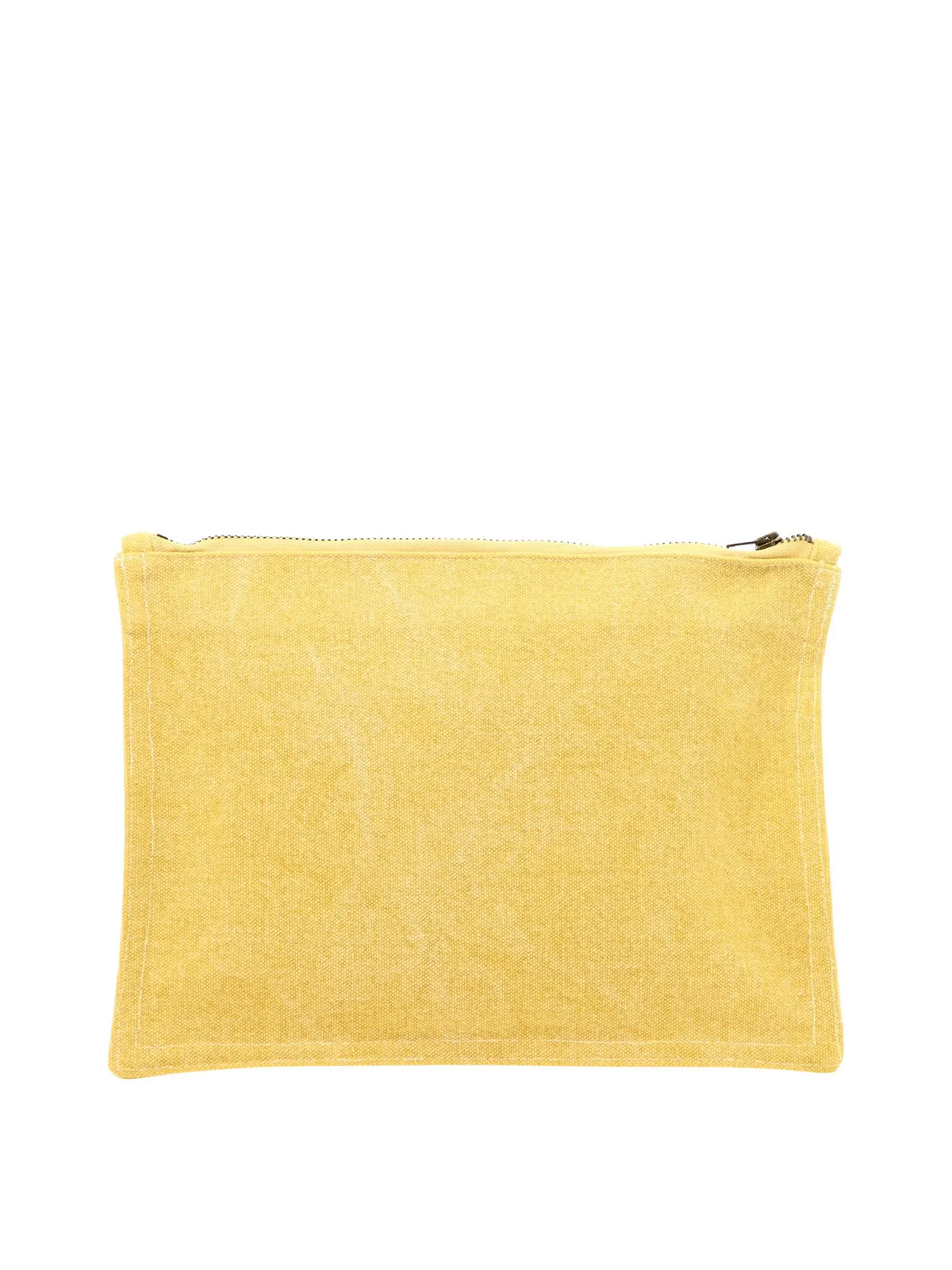 Isabel Marant Logo Printed Zipped Clutch Bag