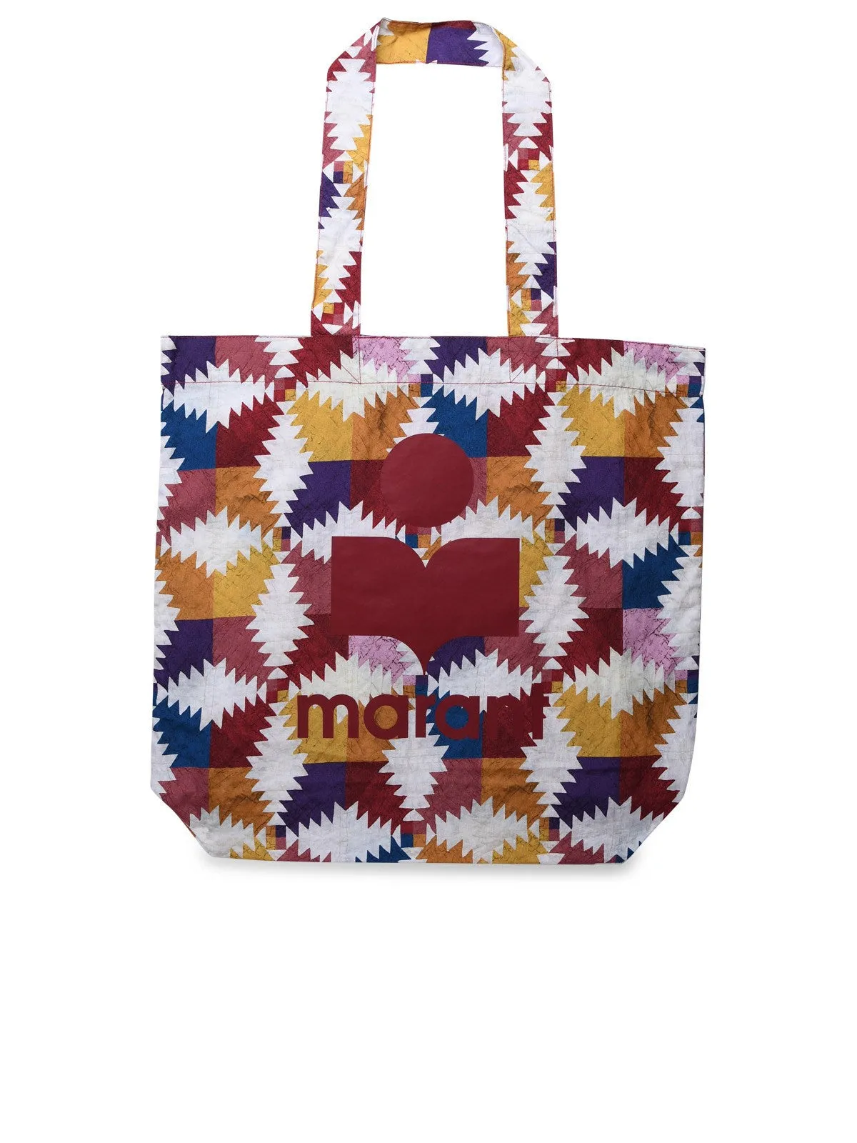 Isabel Marant toile Geometric-Printed Top Handle Bag