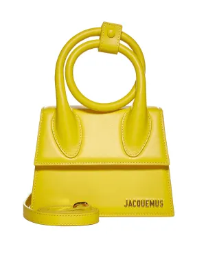 Jacquemus Le Chiquito Noeud Logo Lettering Tote Bag