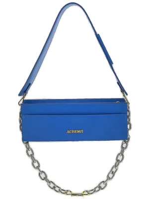 Jacquemus Logo Plaque Chained Shoulder Bag