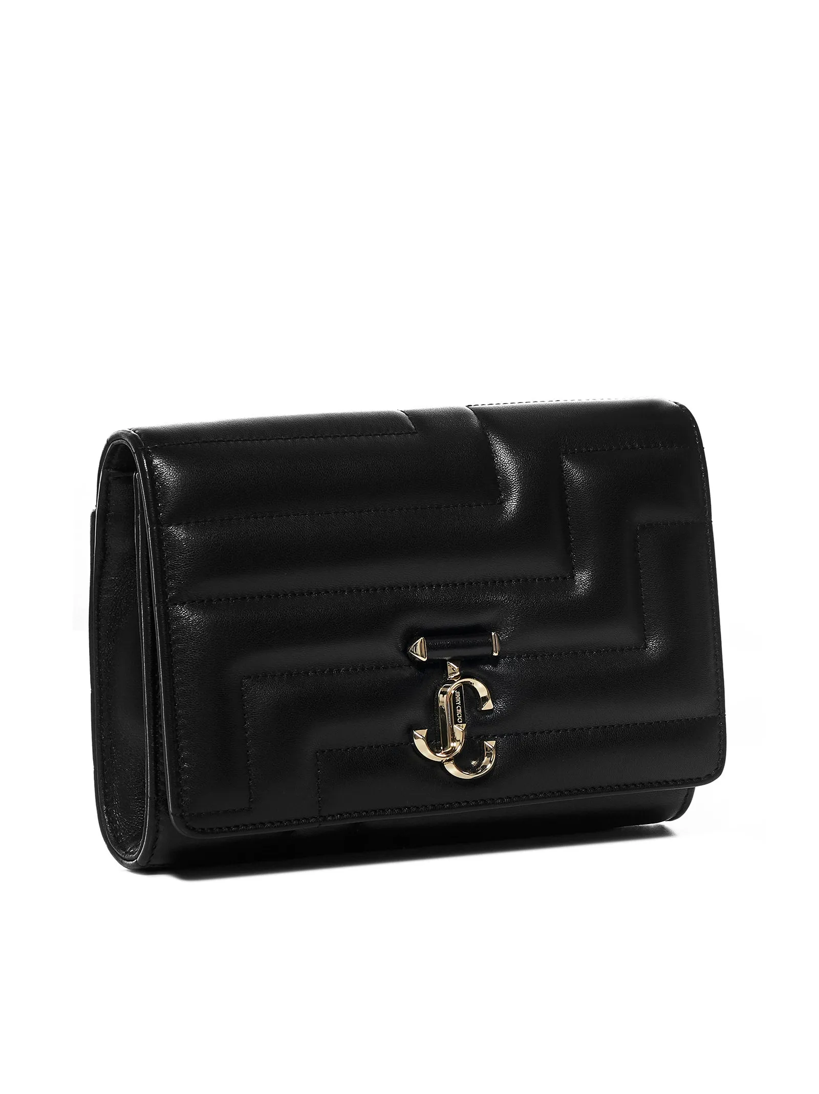 Jimmy Choo Logo Plaque Chained Shoulder Bag