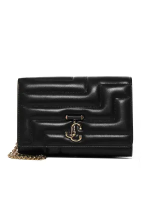 Jimmy Choo Logo Plaque Chained Shoulder Bag