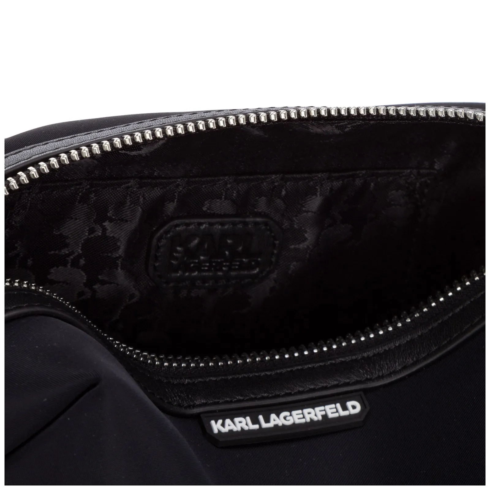 Karl Lagerfeld K/Ikonik Logo Print Travel Case