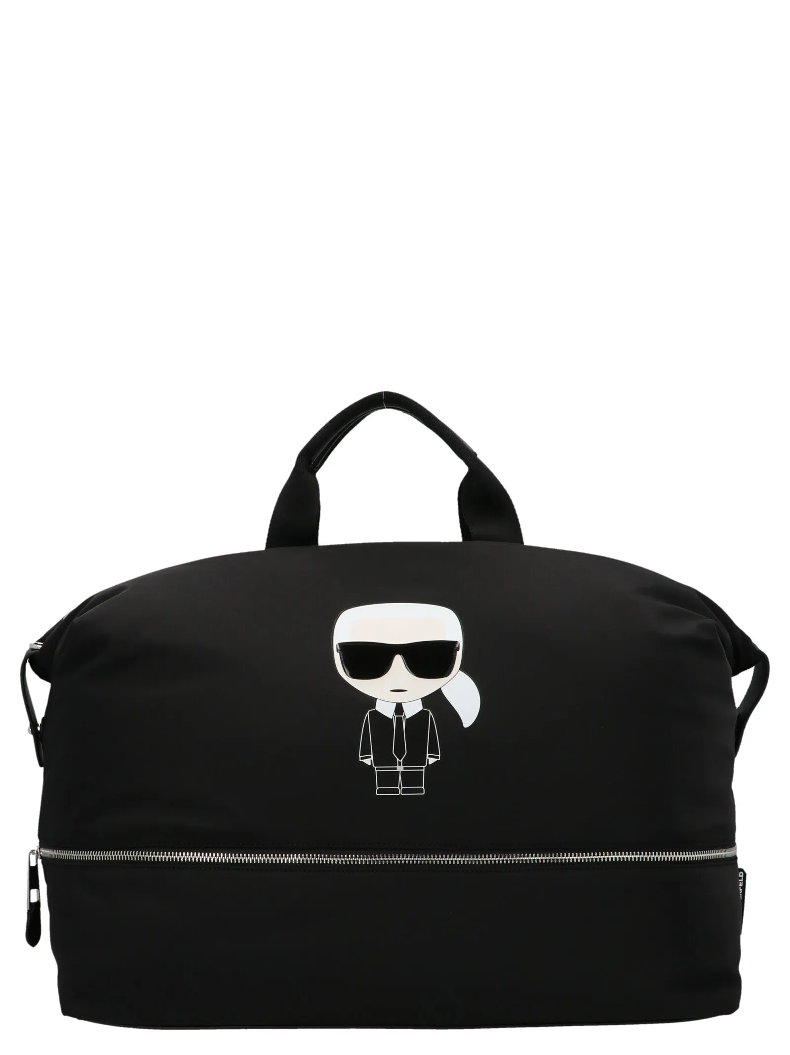 Karl Lagerfeld K/Ikonik Logo Printed Weekender Bag