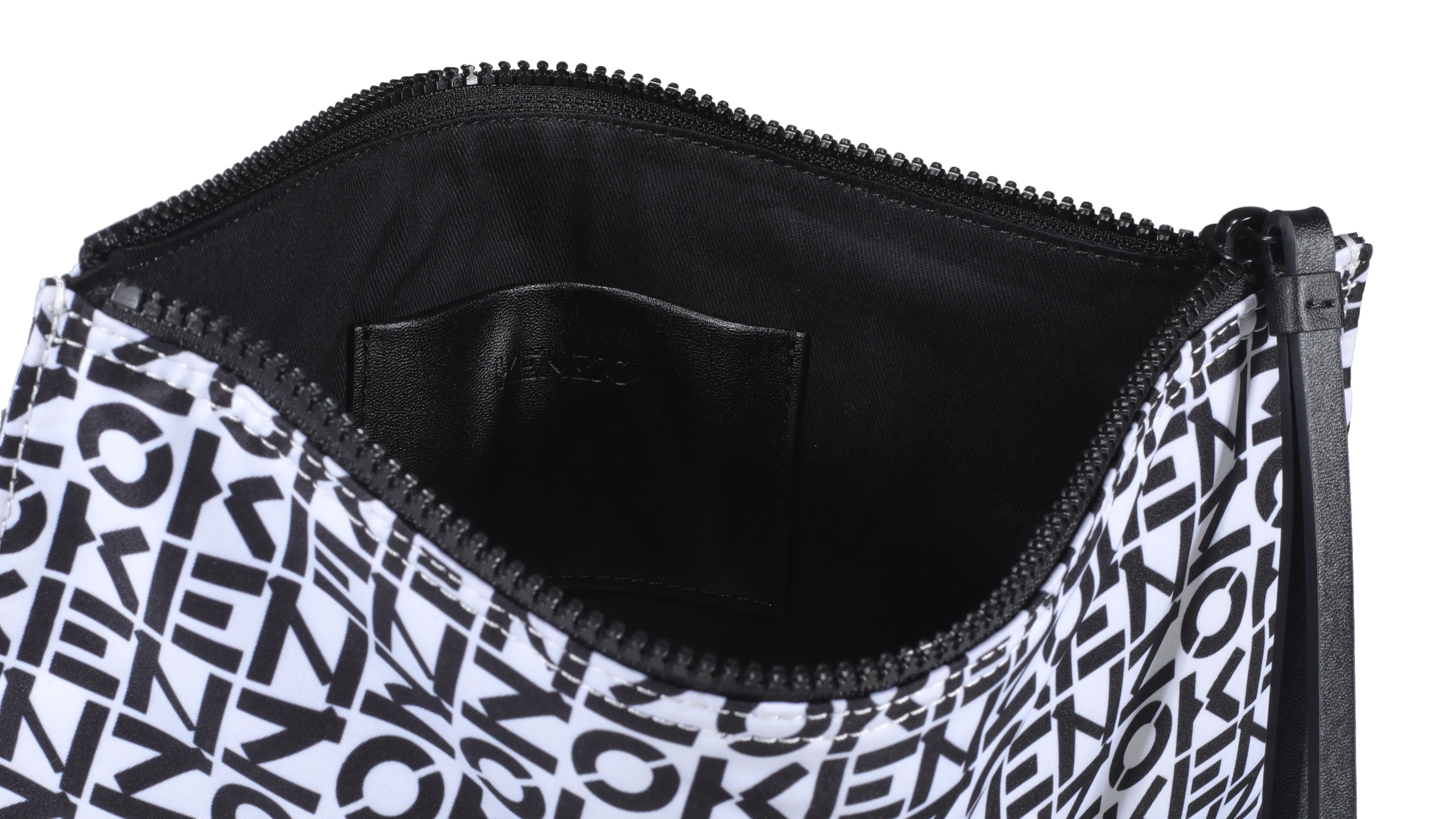 Kenzo Allover Logo Printed Zipped Large Clutch Bag