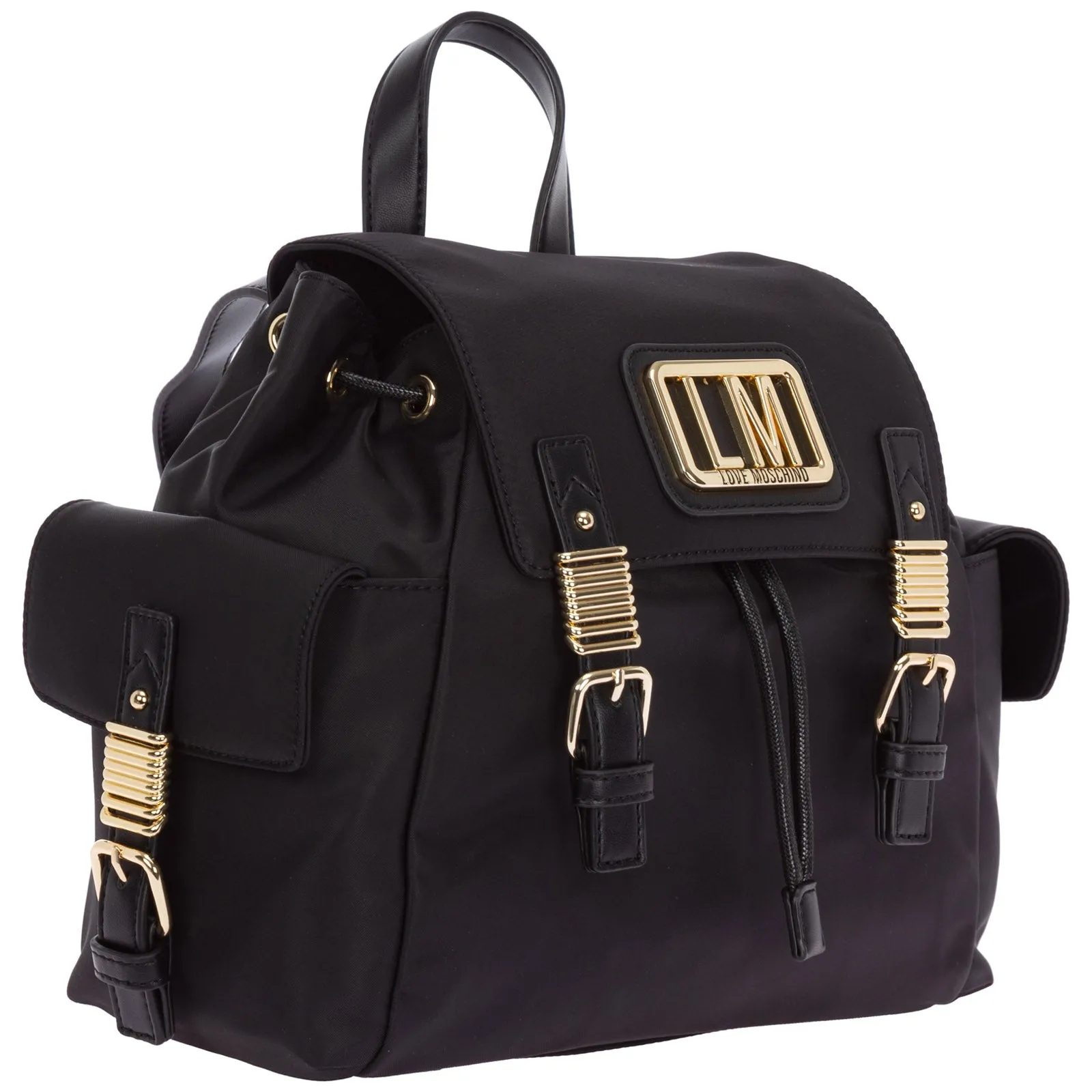 Love Moschino Logo Plaque Backpack