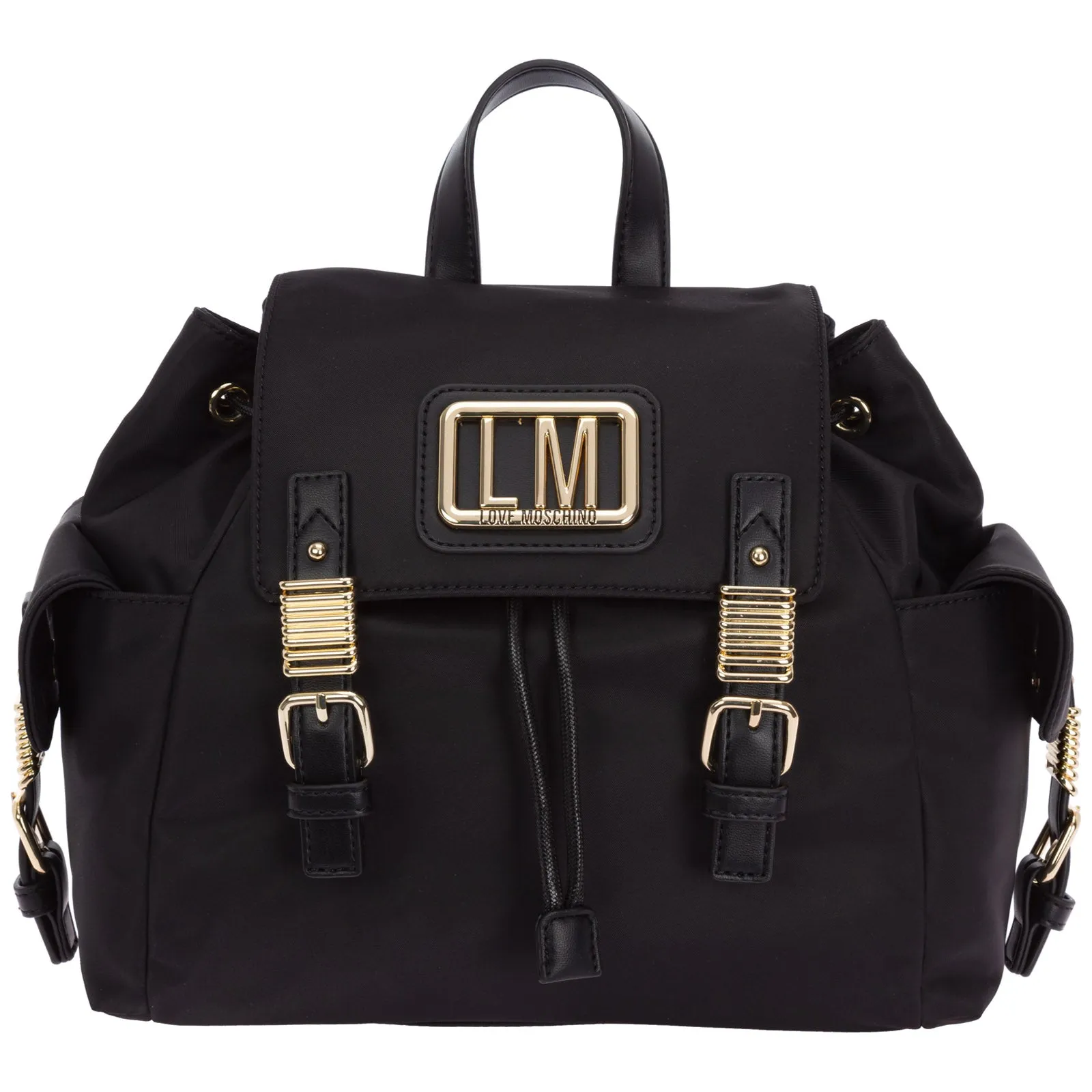 Love Moschino Logo Plaque Backpack