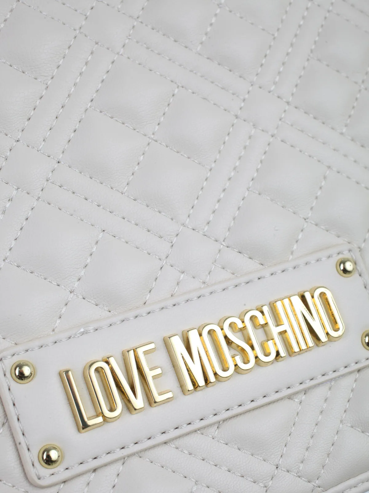 Love Moschino Logo Plaque Foldover Crossbody Bag