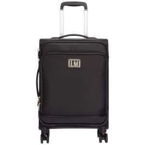 Love Moschino Logo Plaque Zipped Suitcase