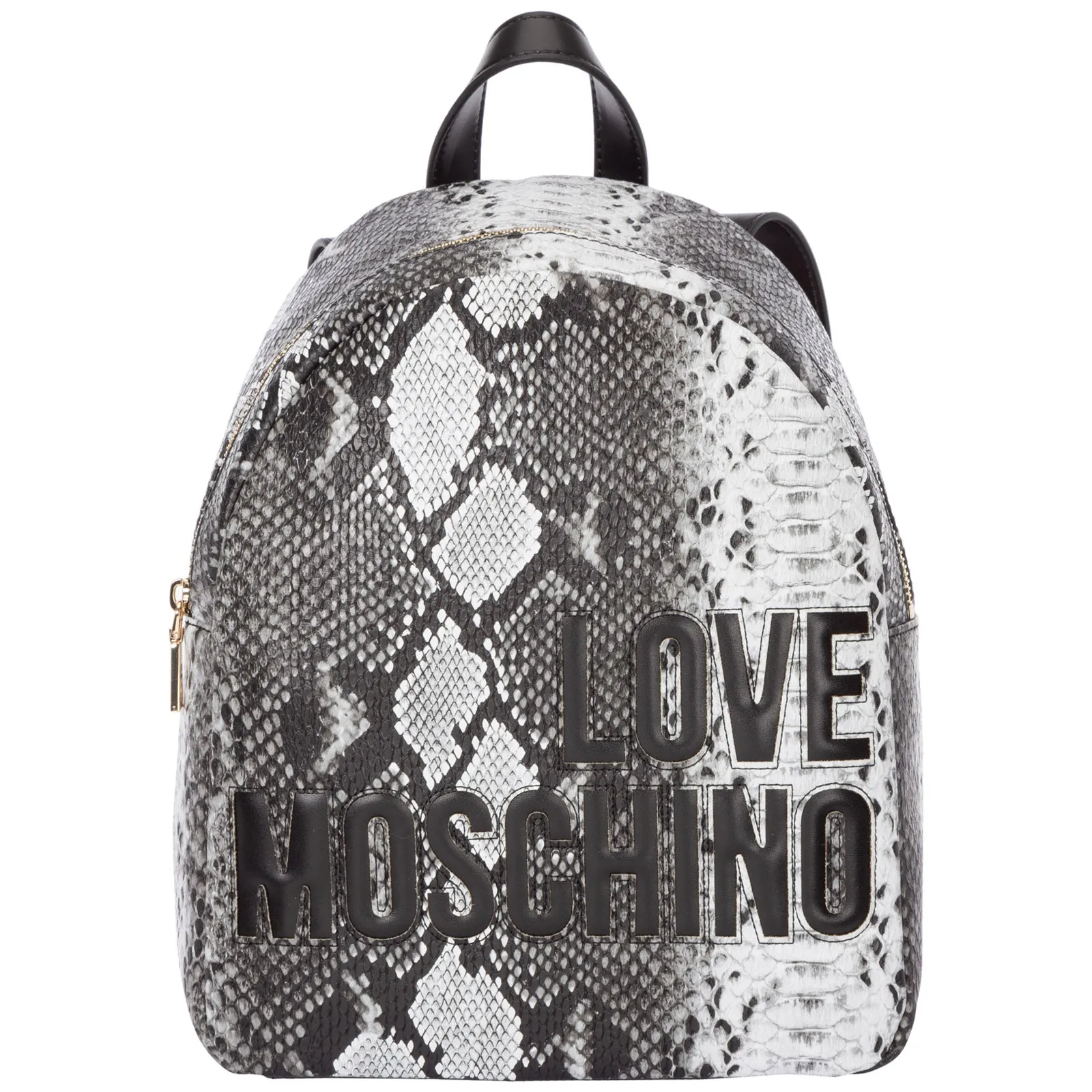 Love Moschino Logo Printed Zipped Backpack