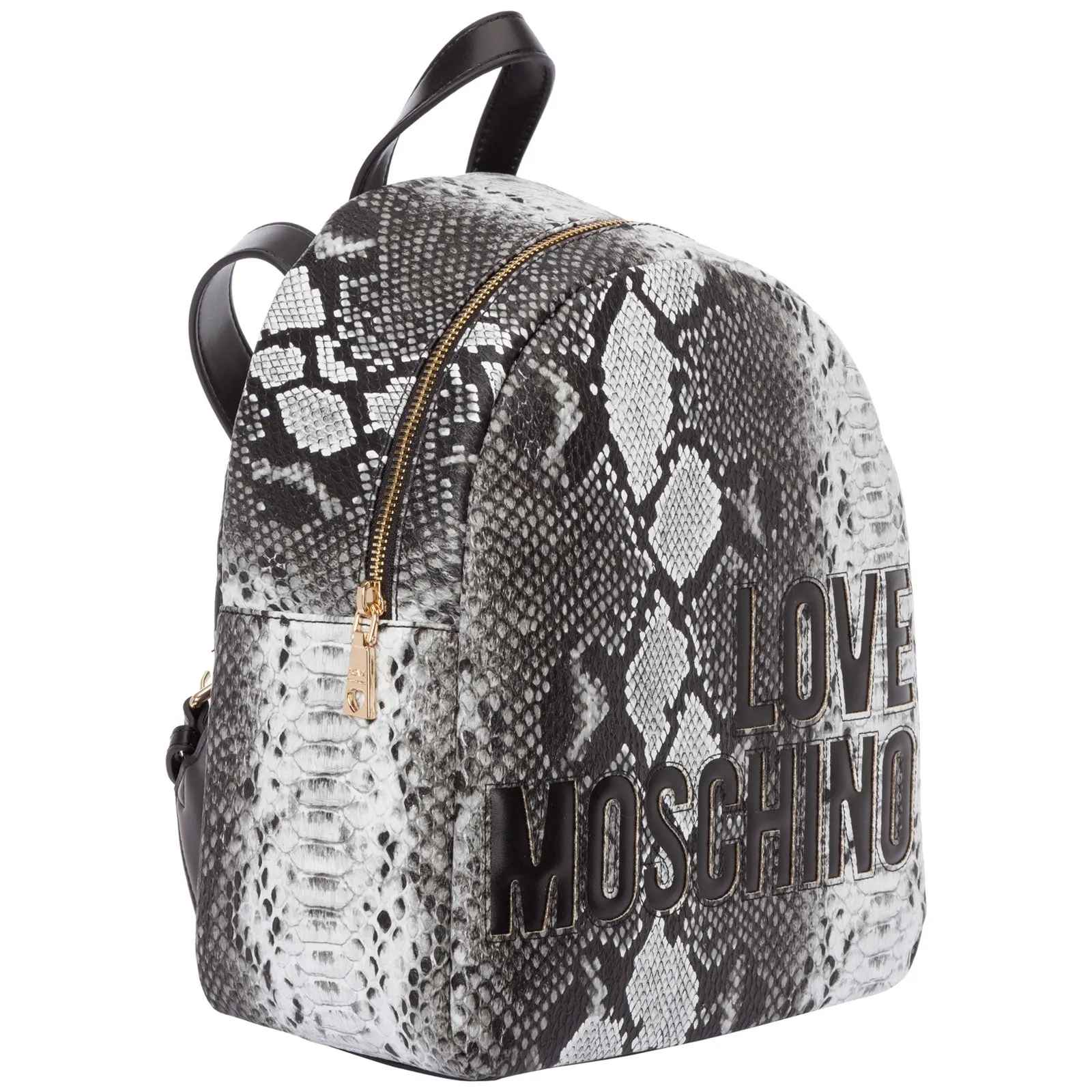 Love Moschino Logo Printed Zipped Backpack