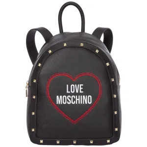 Love Moschino Stud Embellished Logo Embroidered Backpack