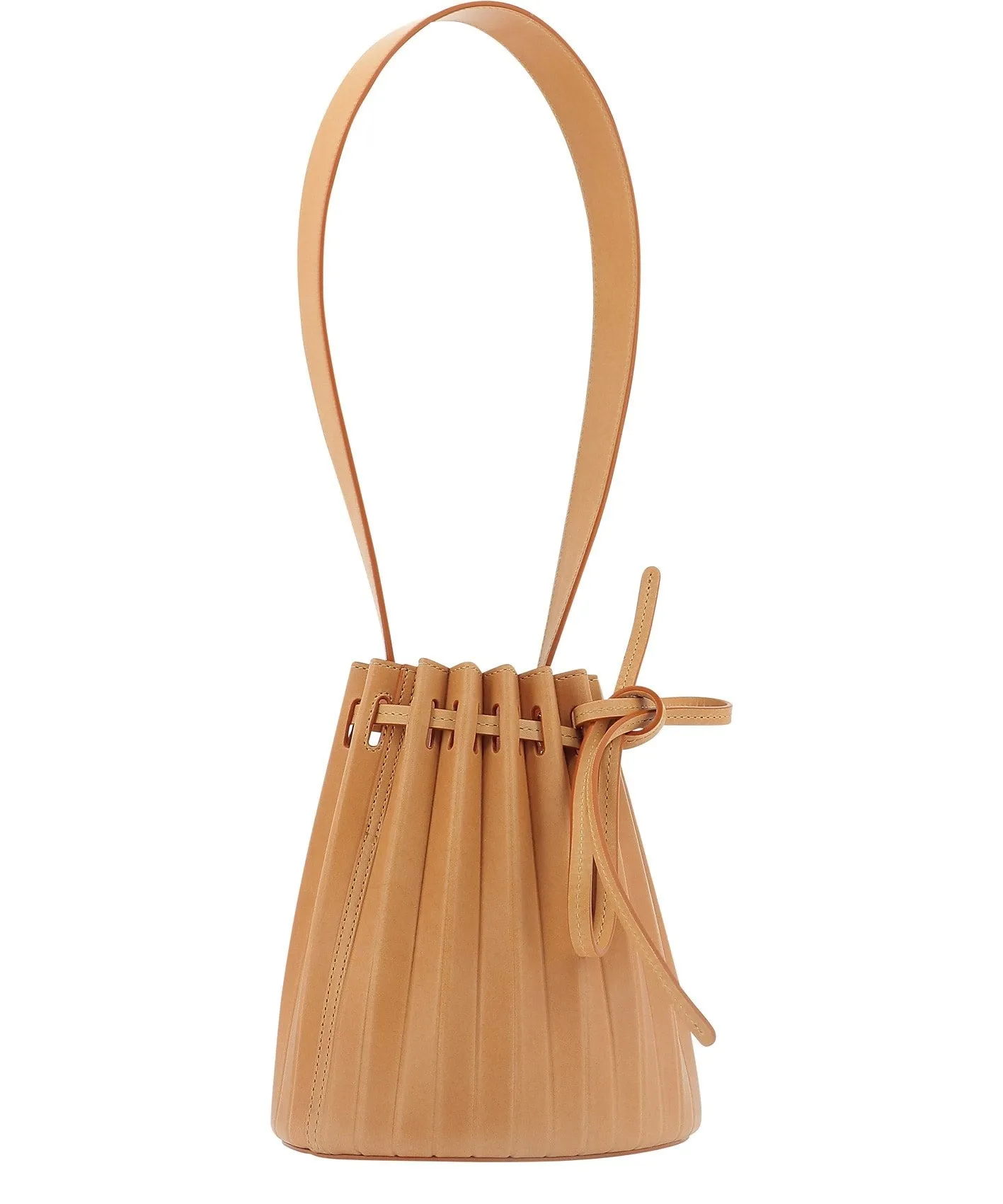 Mansur Gavriel Drawstring Pleated Mini Bucket Bag