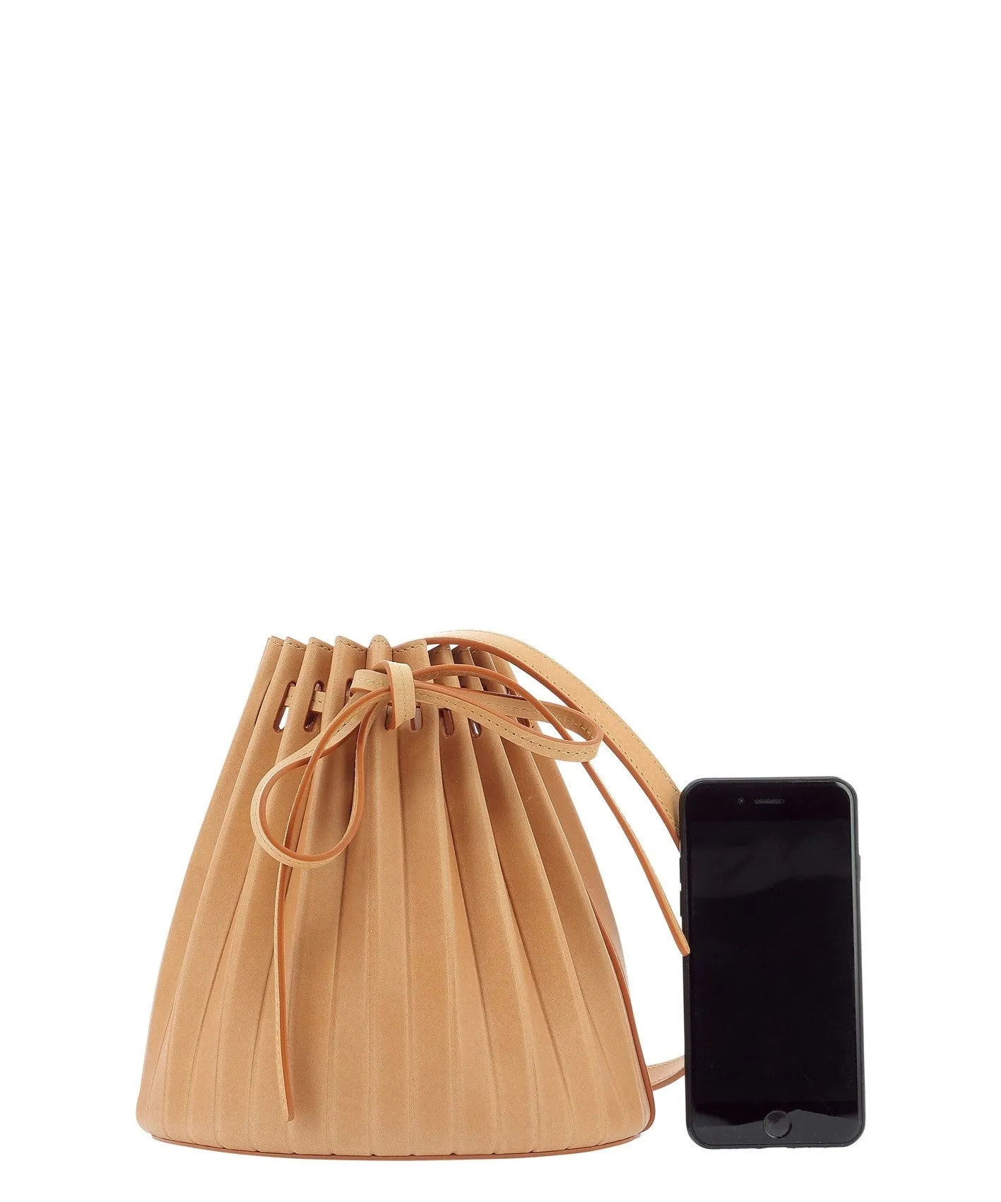 Mansur Gavriel Drawstring Pleated Mini Bucket Bag