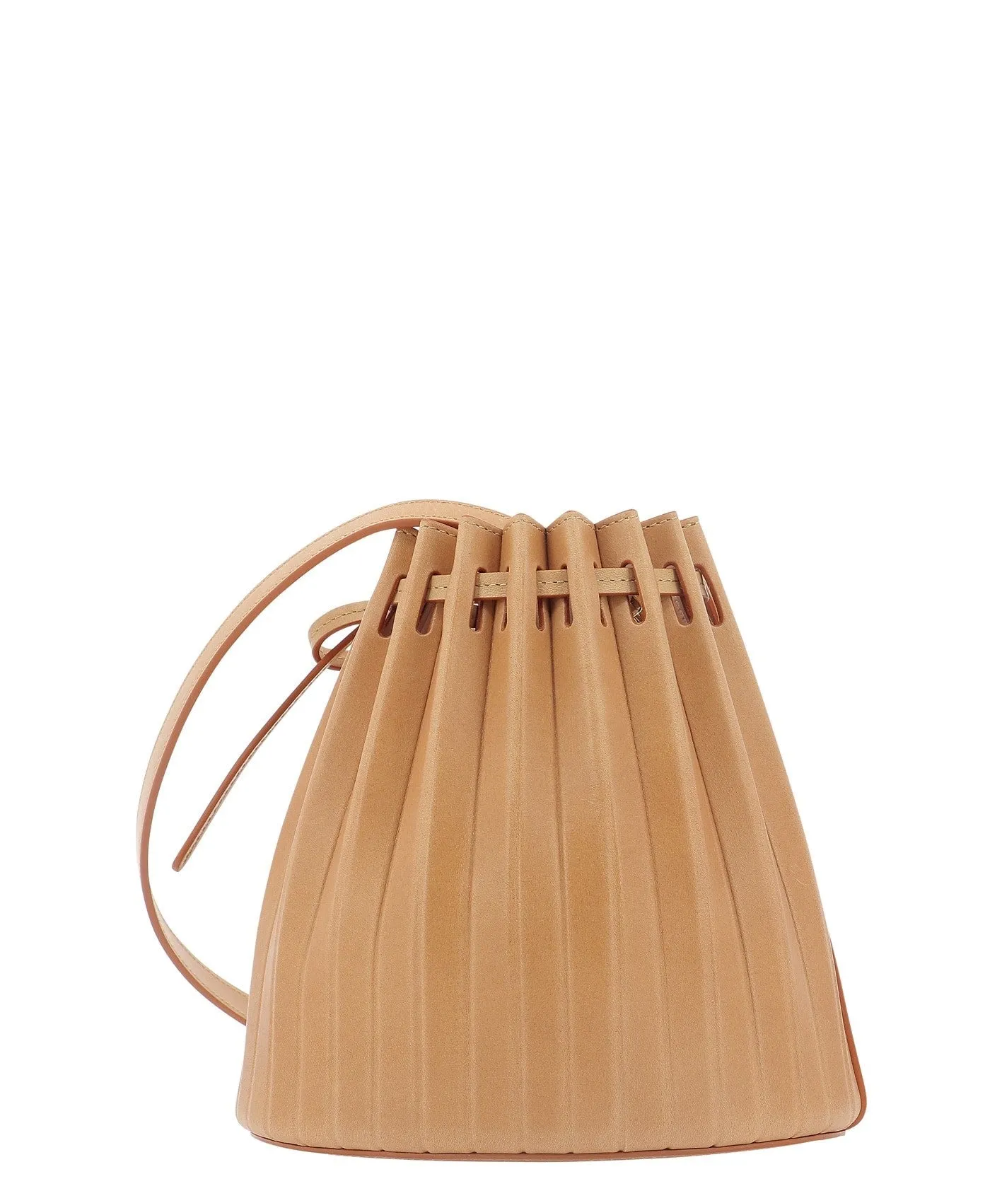 Mansur Gavriel Drawstring Pleated Mini Bucket Bag