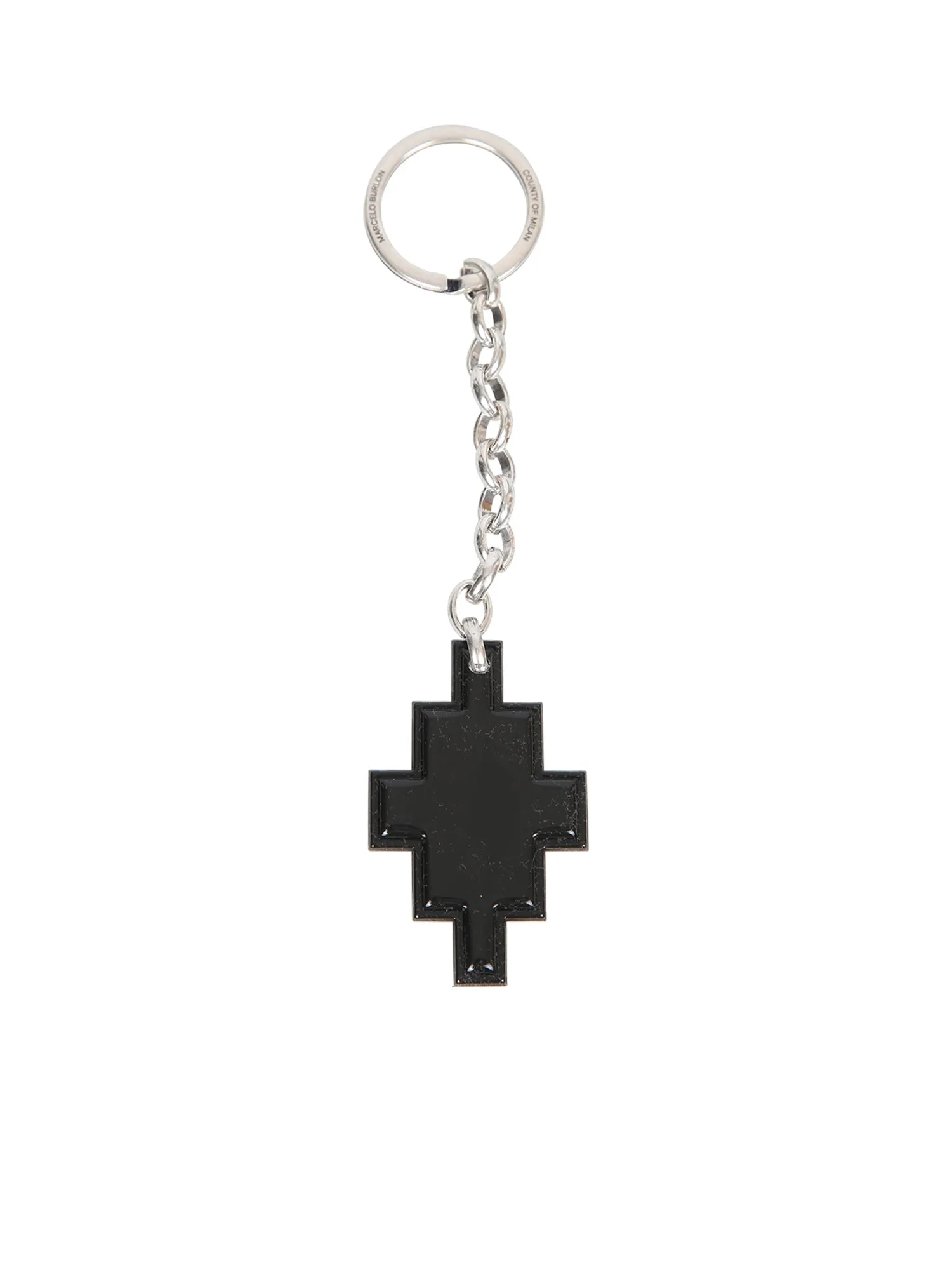 Marcelo Burlon County Of Milan Cross Pendant Keychain