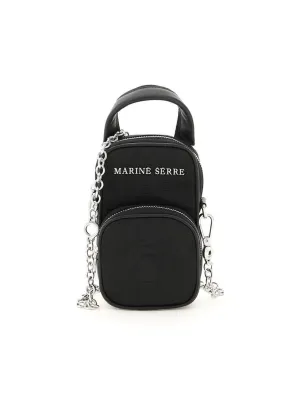 Marine Serre Logo Lettering Chain Linked Crossbody Bag