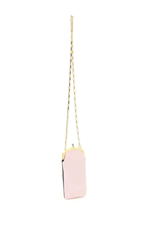 Marni Logo Printed Chained Crossbody Bag