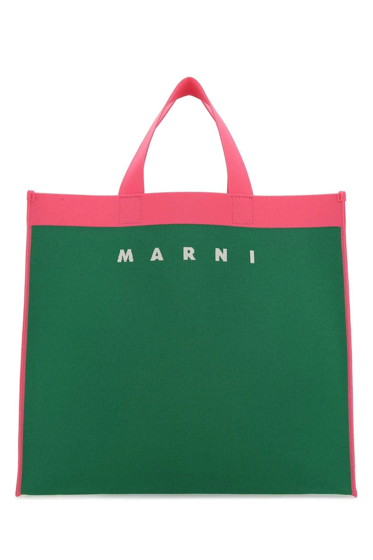 Marni Logo Printed Top Handle Tote Bag