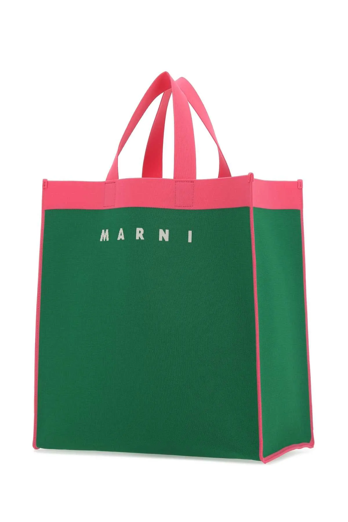 Marni Logo Printed Top Handle Tote Bag