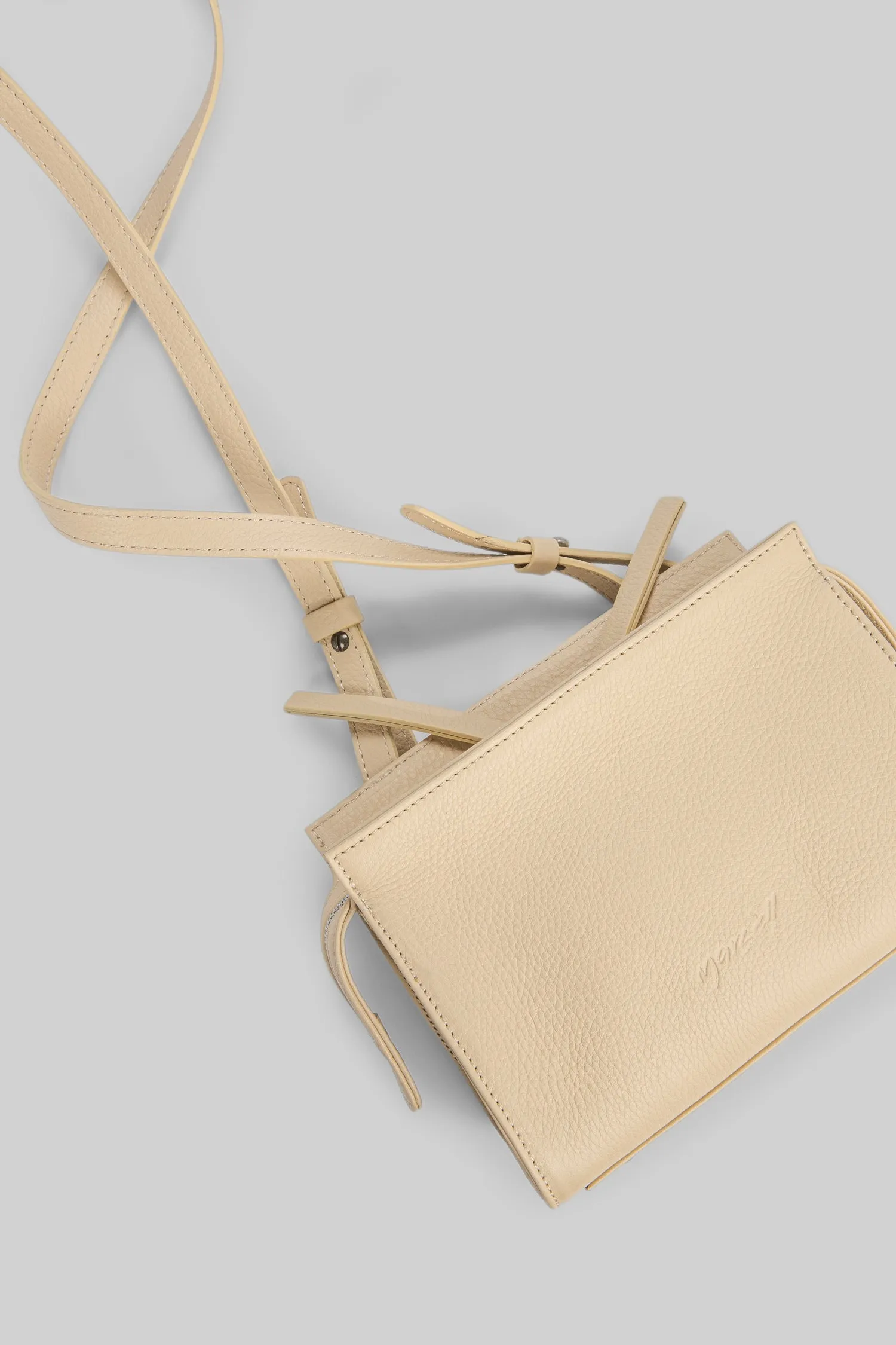 Marsll Curvina Logo Embossed Clutch Bag
