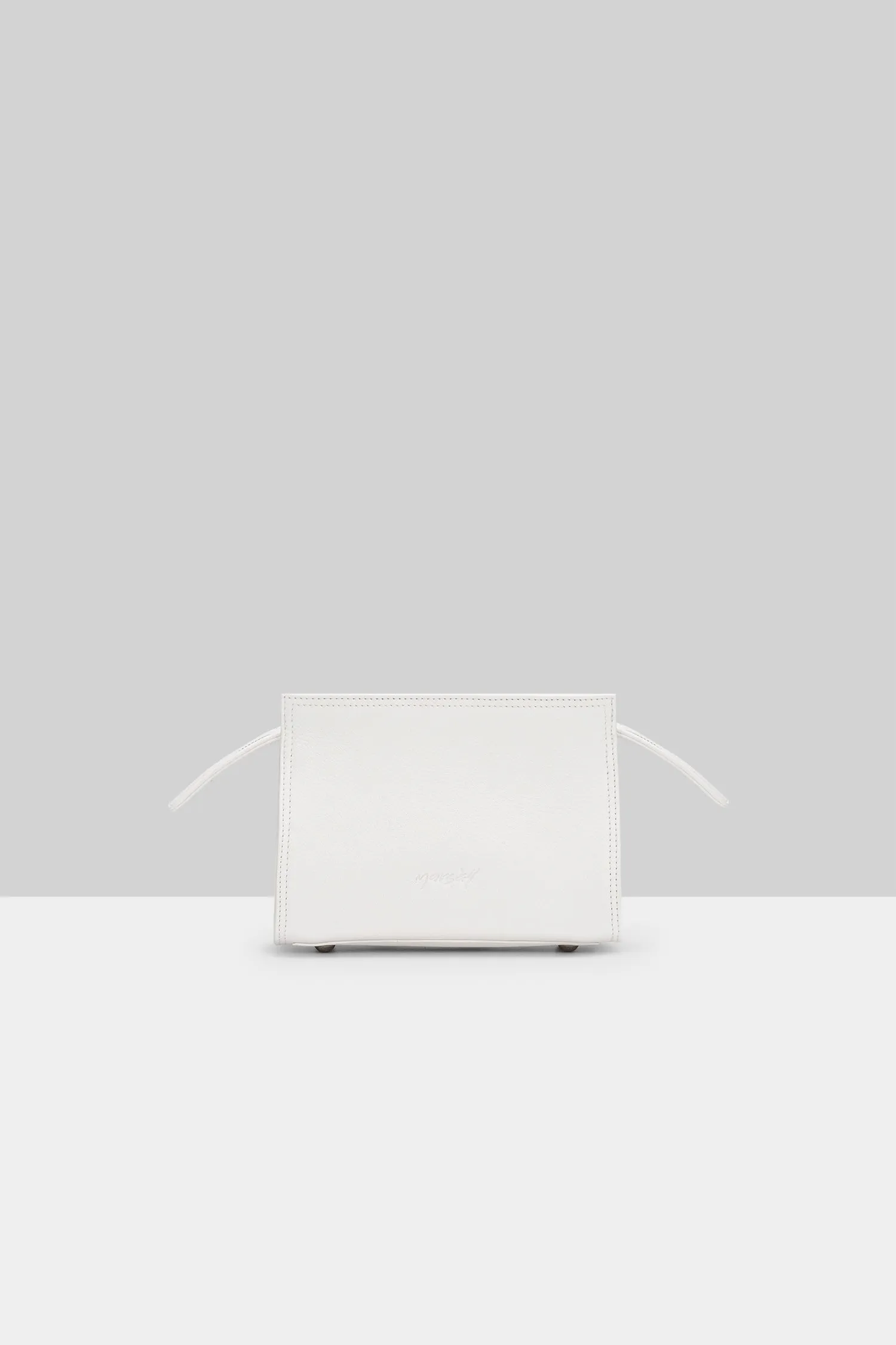 Marsll Curvina Logo Embossed Clutch Bag