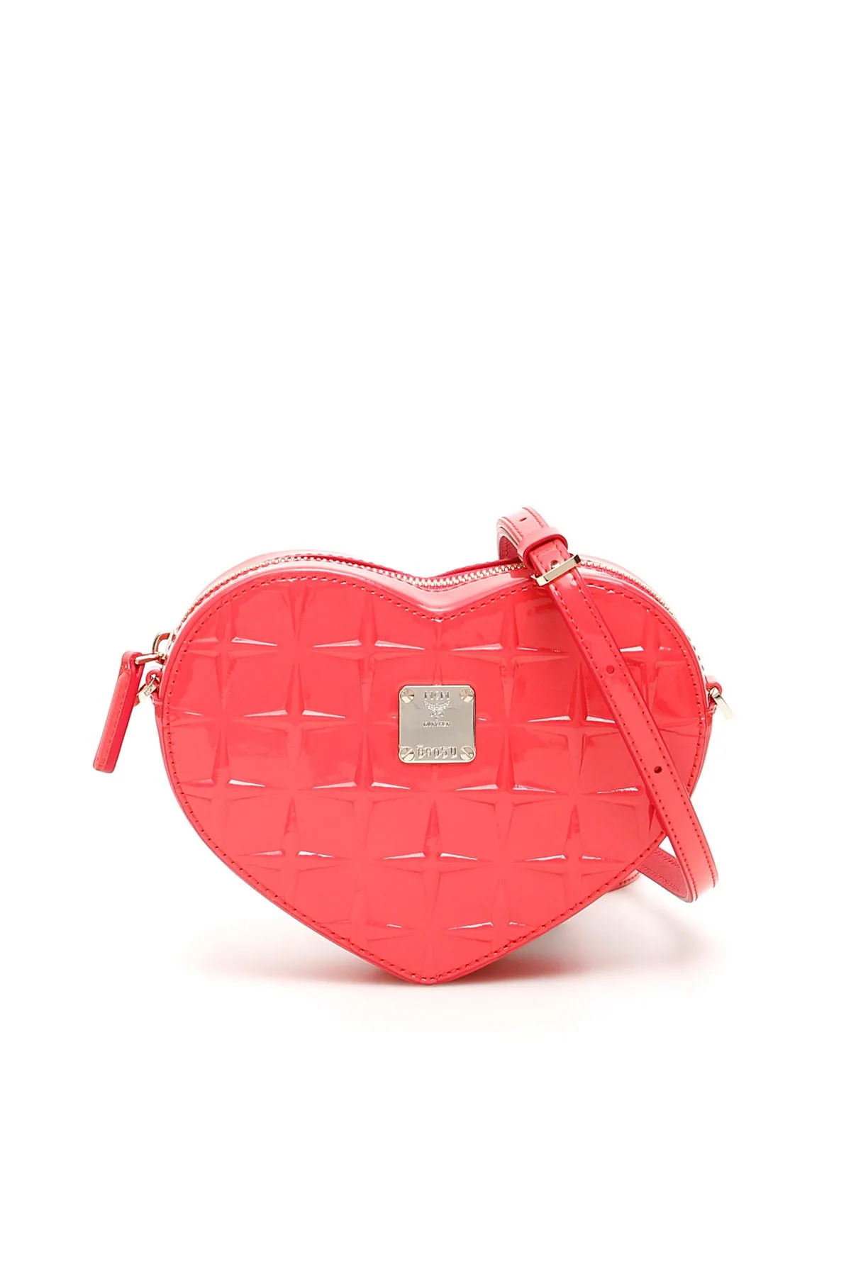 MCM Heart Embossed Crossbody Bag
