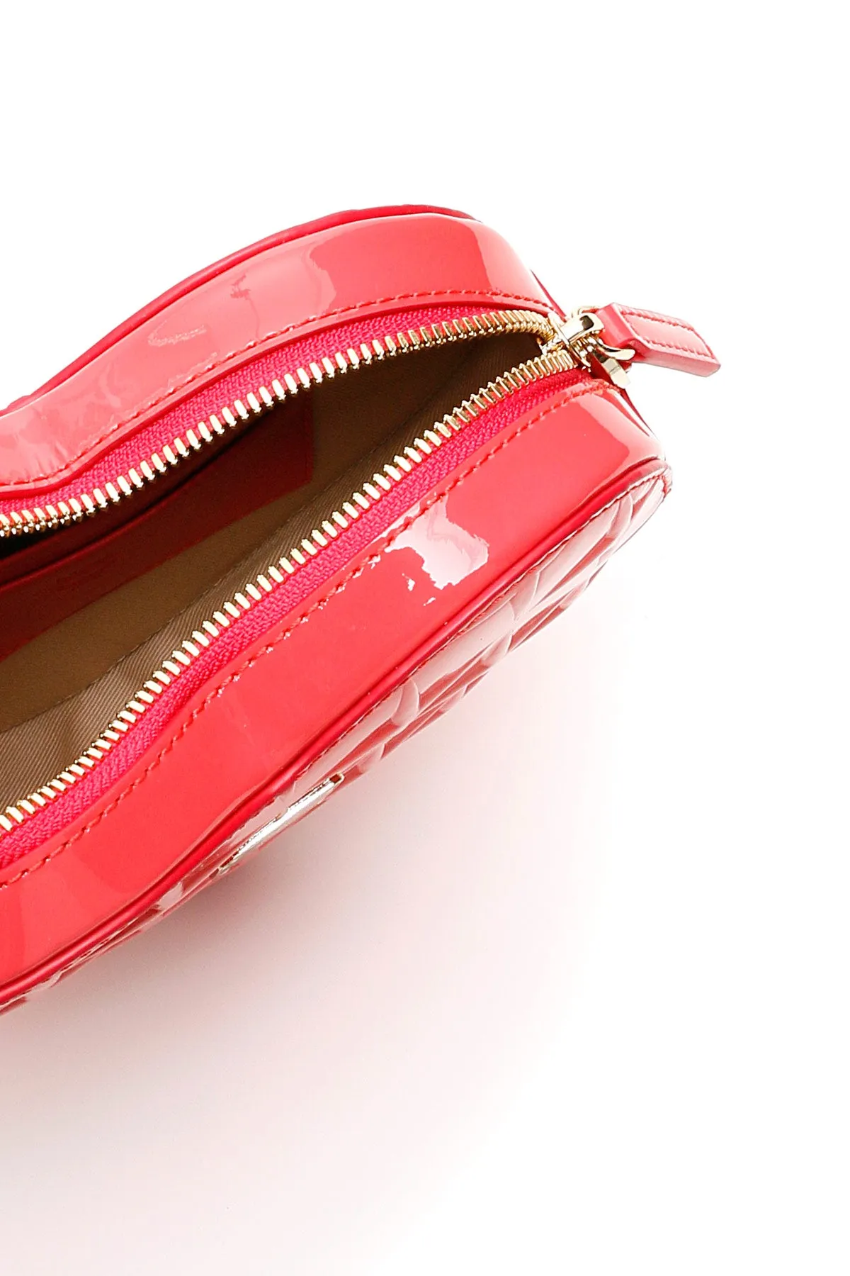 MCM Heart Embossed Crossbody Bag