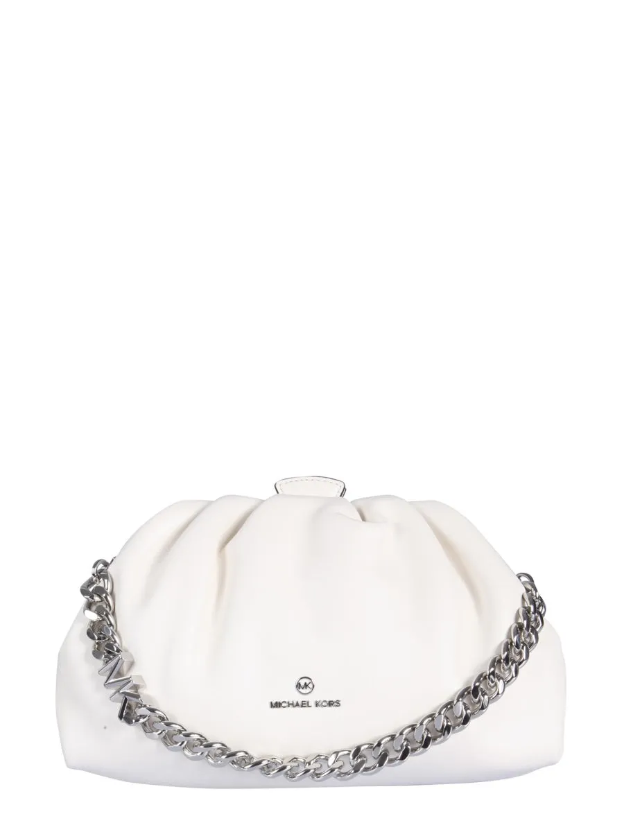 Michael Michael Kors Nola Logo Plaque Chain Clutch Bag