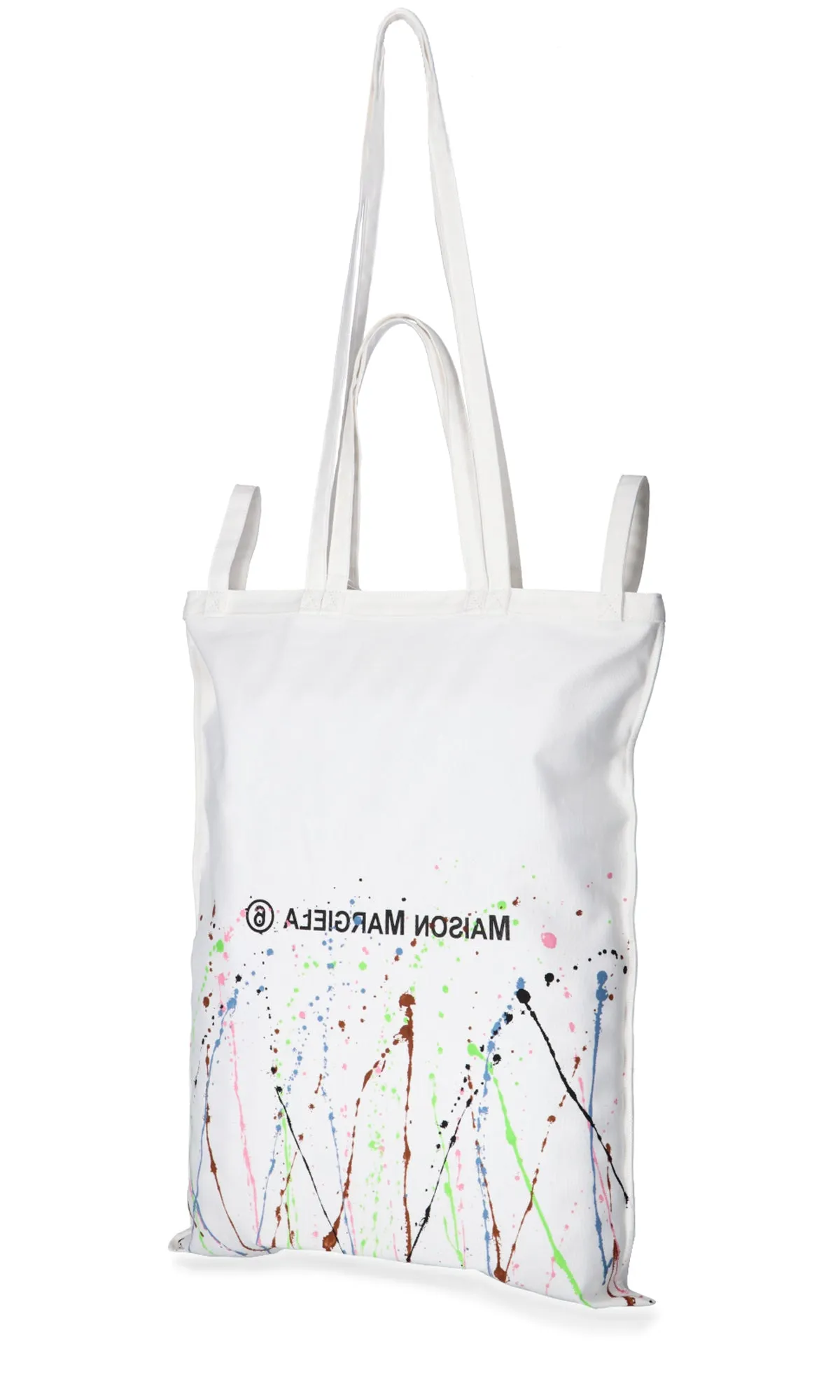 MM6 Maison Margiela Paint Splatter Detail Tote Bag